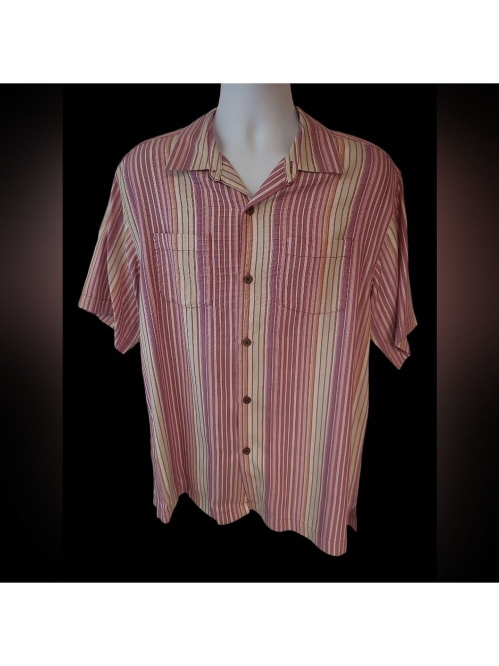 Tommy Bahama Men's Button Down Short Sleeve Shirt Size M